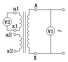 電壓表法試驗接線圖